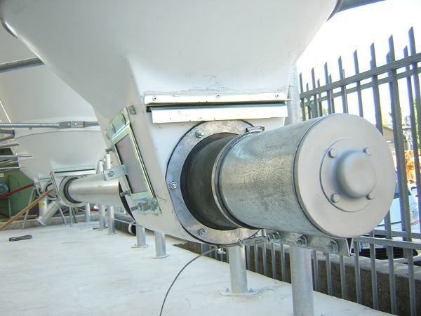 Coclea estrazione prodotto da silos in vetroresina